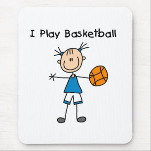 Meisje Ik Speel Basketbal Muismat