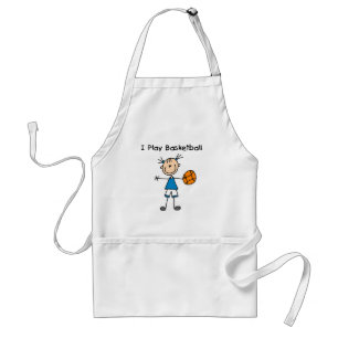 Meisje ik speel basketbal standaard schort