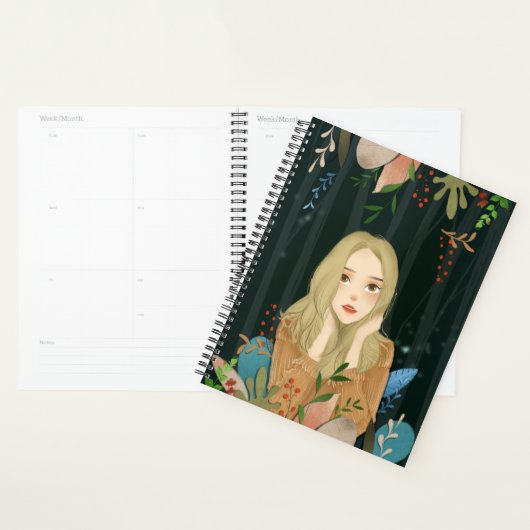 Meisje Illustratie Planner (Display)