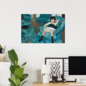 Meisje in Armstoel - Mary Cassatt Fine Art Poster (Thuiskantoor)