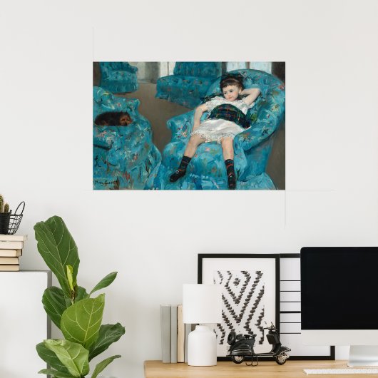 Meisje in Armstoel - Mary Cassatt Fine Art Poster (Thuiskantoor)