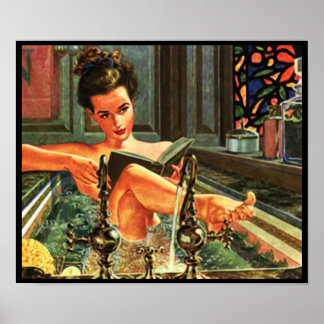 meisje in bad 14 inch×11 inch poster