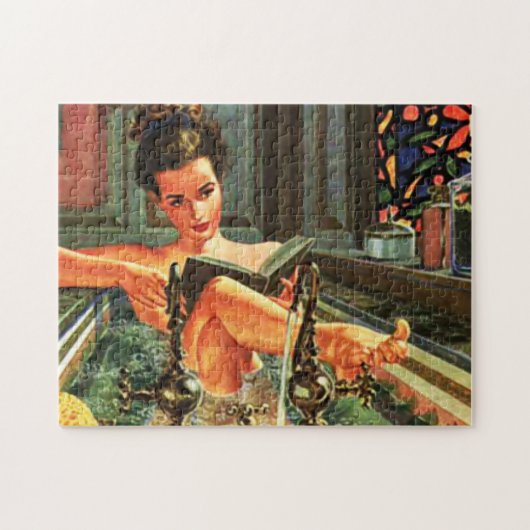 meisje in bad legpuzzel (Horizontaal)