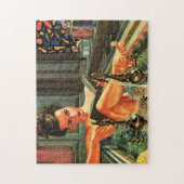 meisje in bad legpuzzel (Verticaal)