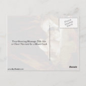 Meisje in bed met een hond van Jean-Honore Fragona Briefkaart (Achterkant)