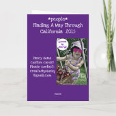 Meisje in beweging kaart (Achterkant)