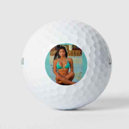 Meisje in Bikini Golfballen (Voorkant)