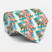 Meisje in Bikini op strand 5 Stropdas (Opgerold)