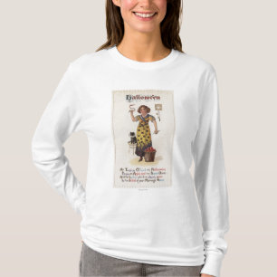 Meisje in Black Cat Dress met zwarte kat T-shirt