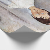 Meisje in blauw, Modigliani Cadeaupapier (Hoek)