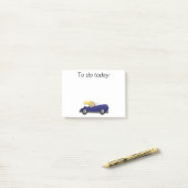 Meisje in blauwe auto Post It-notitie Post-it® Notes (Op bureau)