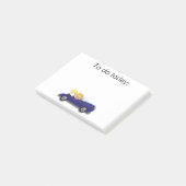 Meisje in blauwe auto Post It-notitie Post-it® Notes (Schuin)