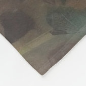 Meisje in bloementuin fleece deken (Hoek)