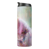 Meisje in bloementuin thermosbeker (Geroteerd rechts)