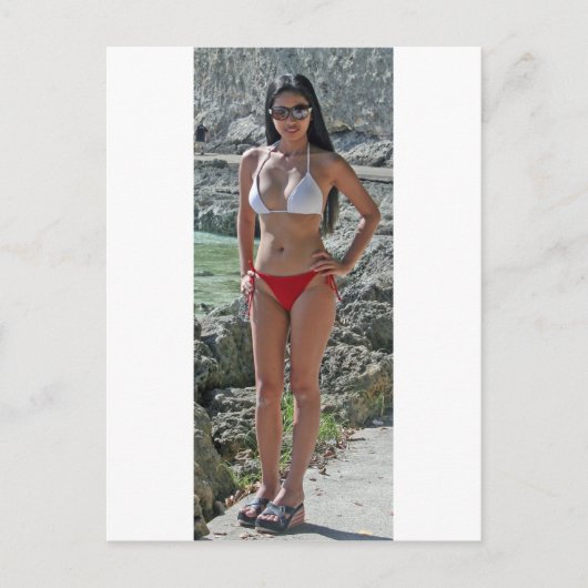 Meisje in Boracay Briefkaart (Voorkant)