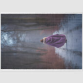 Meisje in bos 1 Decoupage papier (Voorkant)