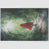 Meisje in bos 2 Decoupage papier (Voorkant)