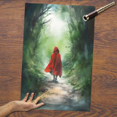 Meisje in bos 2 Decoupage papier