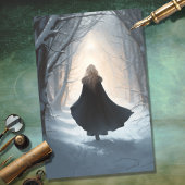 Meisje in Bos 5 Decoupage Paper Tissuepapier