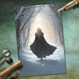 Meisje in Bos 5 Decoupage Paper Tissuepapier