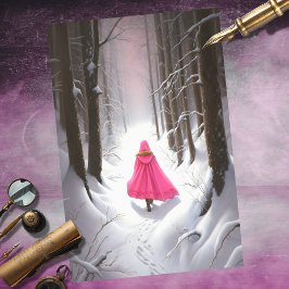 Meisje in bos 6 Decoupage papier