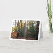 Meisje in Bossen Portret Kaart (Voorkant)