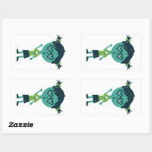 Meisje in bril sticker (Vel)