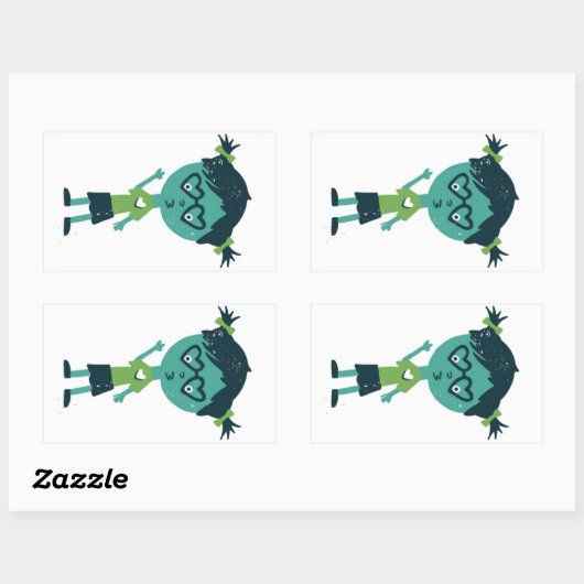 Meisje in bril sticker (Vel)