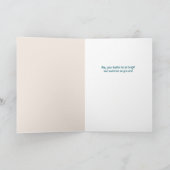 Meisje in Bunny Ear Hoodie Easter Kaart (Binnen)