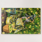 Meisje in citroenentuin maakt limonade legpuzzel (Horizontaal)