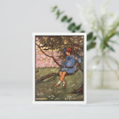  meisje in de boom, door Florence Harrison Briefkaart (Staand voorkant)