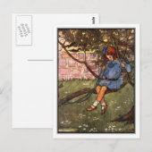  meisje in de boom, door Florence Harrison Briefkaart (Voorkant / Achterkant)