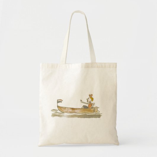 Meisje in de boot tote bag (Voorkant)