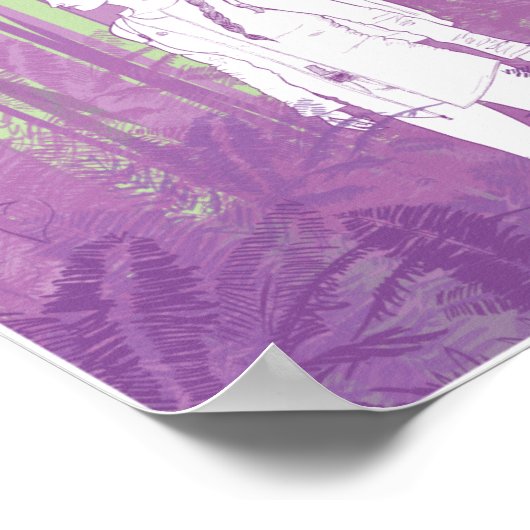 Meisje in de Bossen 8.5x11 Poster (Hoek)