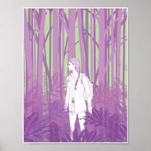 Meisje in de Bossen 8.5x11 Poster