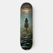 Meisje in de Fantasy Tunnel Persoonlijk Skateboard (Voorkant)
