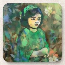 Meisje in de Groene Dress