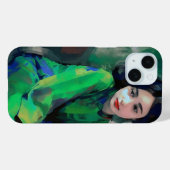 Meisje in de Groene Dress Case-Mate iPhone Case (Achterkant (horizontaal))