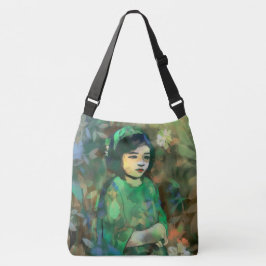 Meisje in de Groene Dress Crossbody Tas