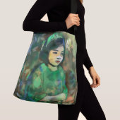 Meisje in de Groene Dress Crossbody Tas (Dichtbij)