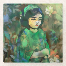 Meisje in de Groene Dress