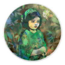 Meisje in de Groene Dress