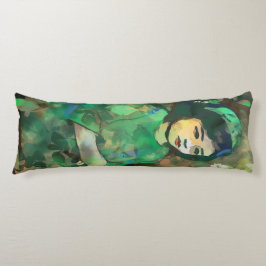 Meisje in de Groene Dress Lichaamskussen