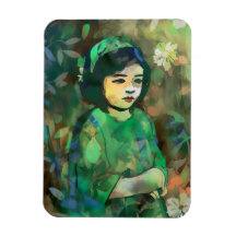 Meisje in de Groene Dress