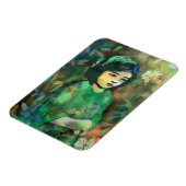Meisje in de Groene Dress Magneet (Linkerzijde)