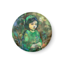 Meisje in de Groene Dress