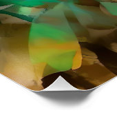 Meisje in de Groene Dress Perfect Poster (Hoek)