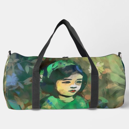 Meisje in de Groene Dress Plunjezak (Voorkant)