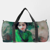 Meisje in de Groene Dress Plunjezak (Achterkant)