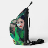 Meisje in de Groene Dress Sling Bag (Rechts)